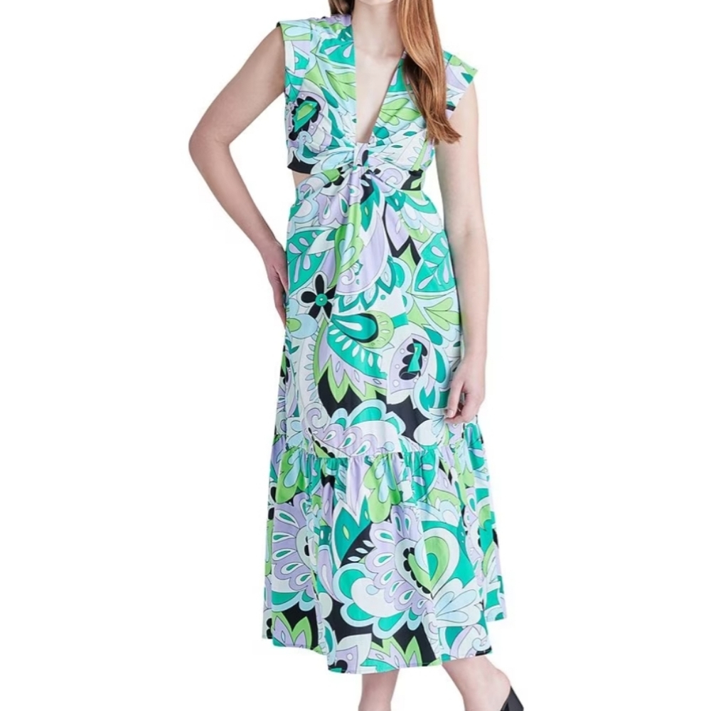Steve Madden Amanda Retro print cut out dress 2